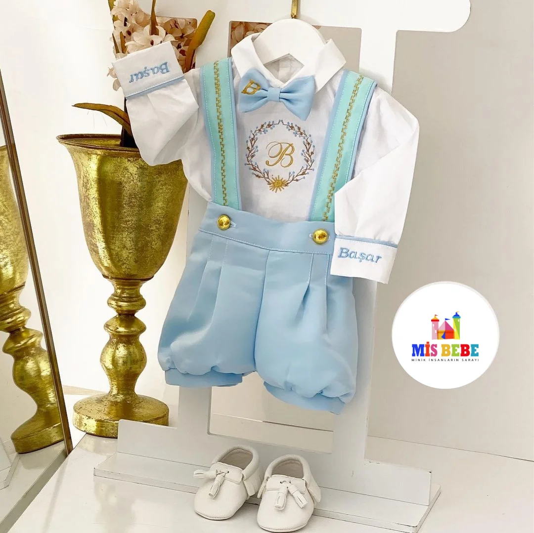 Special 4-Pcs baby boy set clothing personalized outfit custom baby clothes winter spring birthday costume