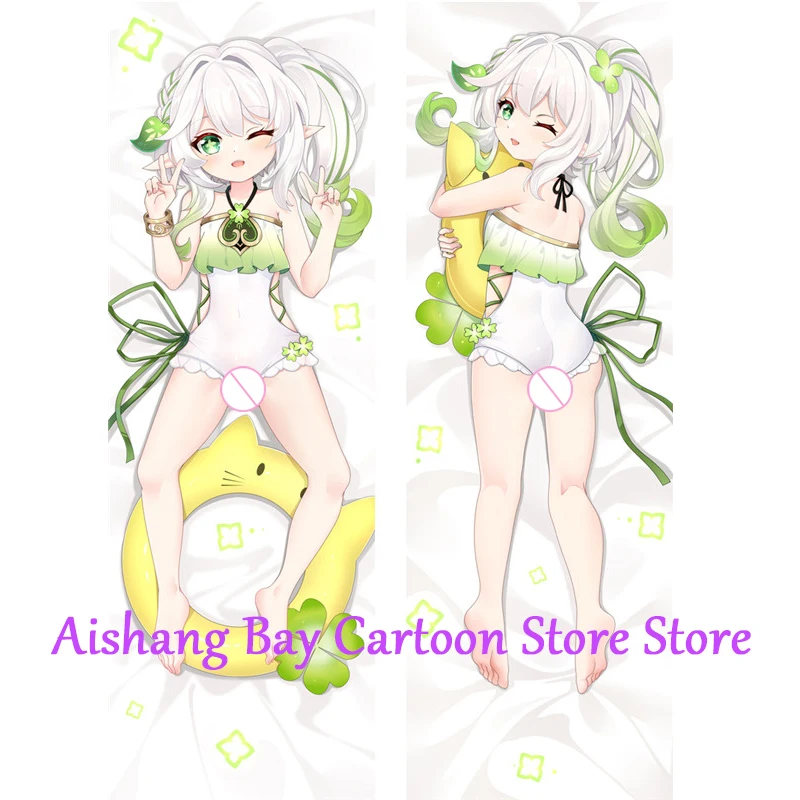 

Anime Dakimakura Pillow Nahida 2-Side Print Pillowcase Hugging Body Cushion Cover Otaku Waifu