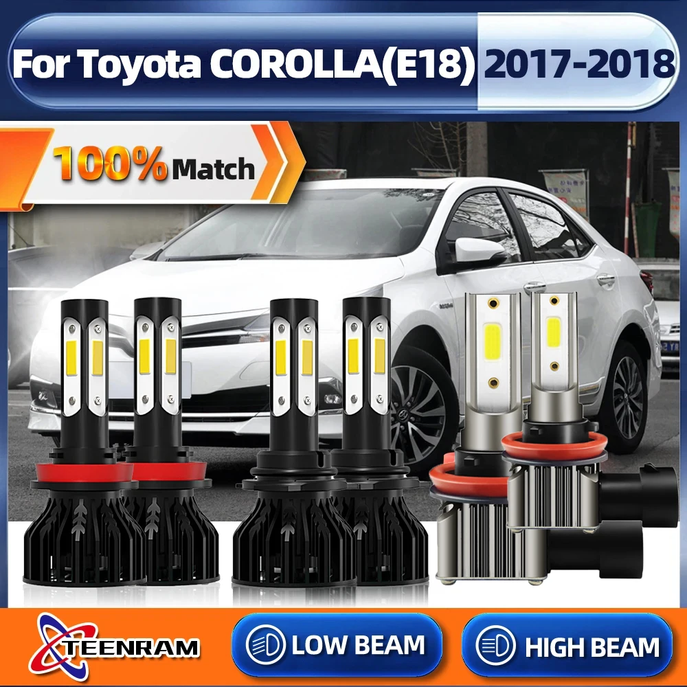 

LED Canbus H11 360W Turbo Car Headlight Bulbs HB3 9005 Car Light 6000K White 60000LM For Toyota COROLLA(E18) 2017 2018