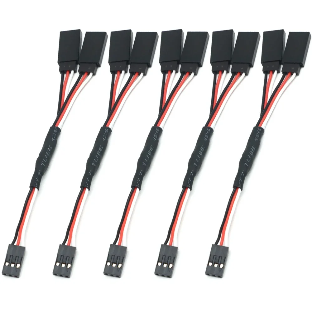 100/150/200/300/500mm, câble d'extension en Y pour Servo RC JR Futaba RC avion hélicoptère voiture DIY