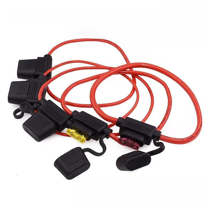 Mini porte-fusible automatique étanche 32V, petit et moyen, 18/16/14/12/10awg et fusible à lame de voiture 2A 3A 5A 7.5A 10A 15A 20A 25A 30A 35A 40A