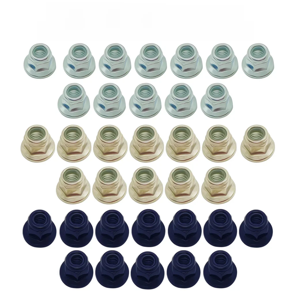 12 pièces M5 Nylon insérer auto-verrouillage bride écrou M5 écrou CW pour RC FPV Racing Drone 2204 2205 2306 moteur sans brosse