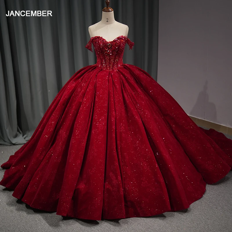 

2024 Платье Quinceanera с короткими рукавами, кружевное бальное платье с кристаллами, корсет с бисером, милое платье 16, Vestido De 15 Anos DY6810