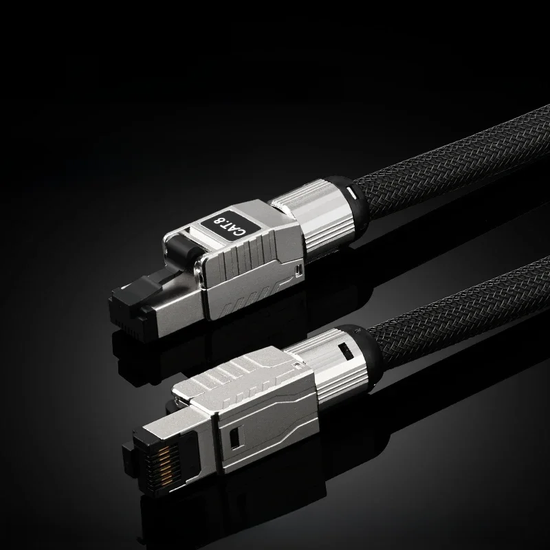 ATAUDIO HiFi kabel Ethernet kabel sieciowy klasy do gier CAT8 przewód internetowy 40 gb/s 2000 MHz sieć do laptopa router telewizyjny — zdjęcie produktu 7
