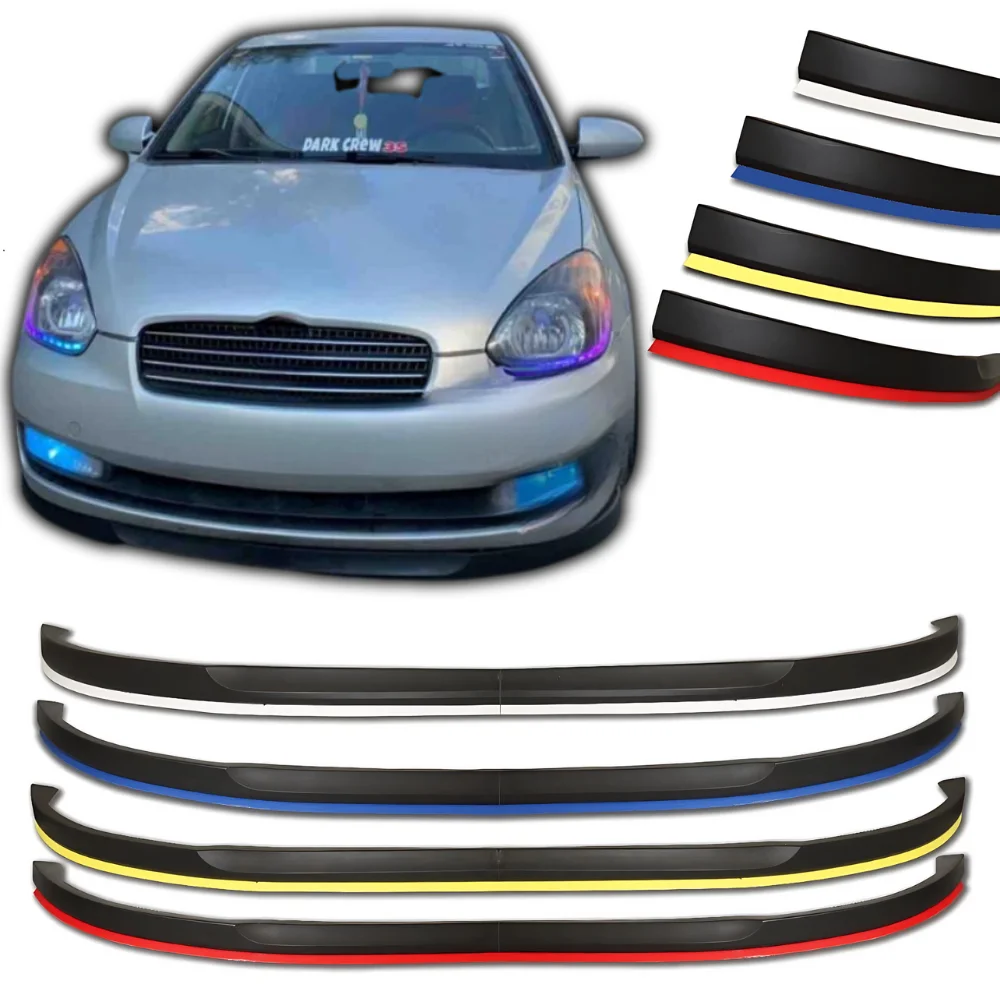 2 Pcs Front Bumper Lip For Hyundai Accent Era Body Kit Car Accessories Spoiler Splitter Diffuser Bumper Tuning Exterior Parts