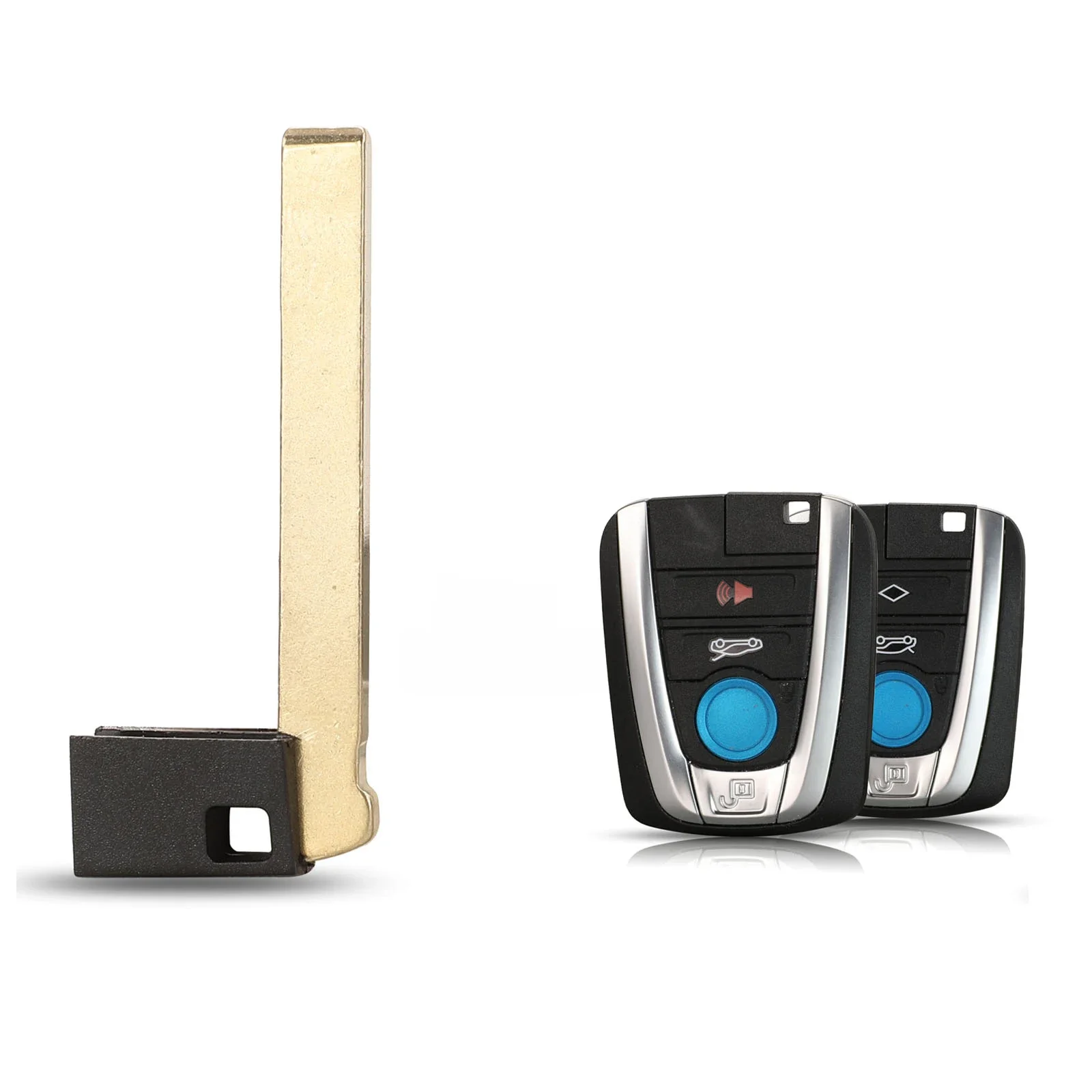Jingyuqin Vervanging Afstandsbediening Slimme Autosleutelblad Fob Voor BMW i3 i8 Serie 2014 2015 2016 2017 Blank Ongesneden Sleutelblad - afbeelding 2