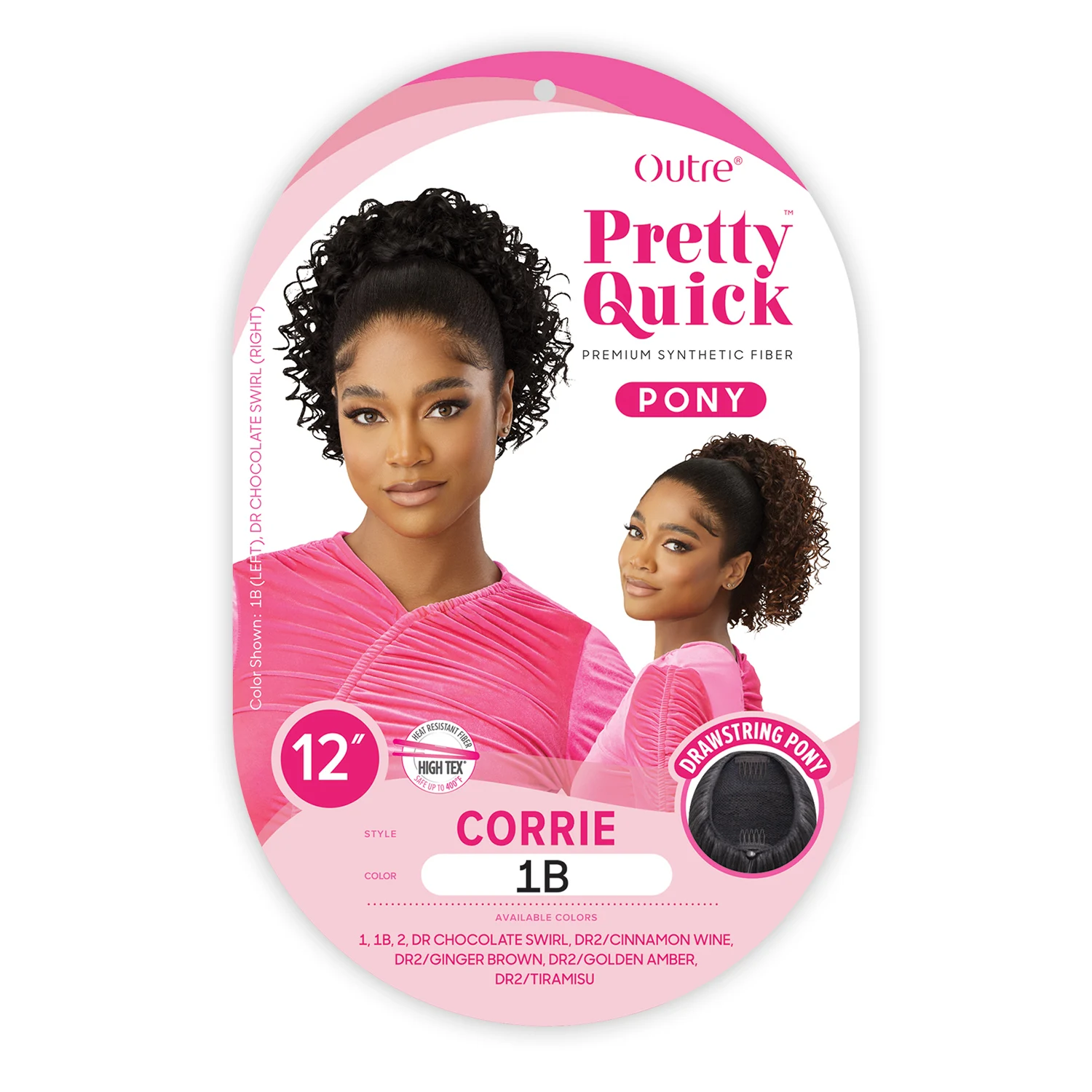 Kuncir Rambut Sintetis Model Tali Serut Cantik dan Cepat Corrie