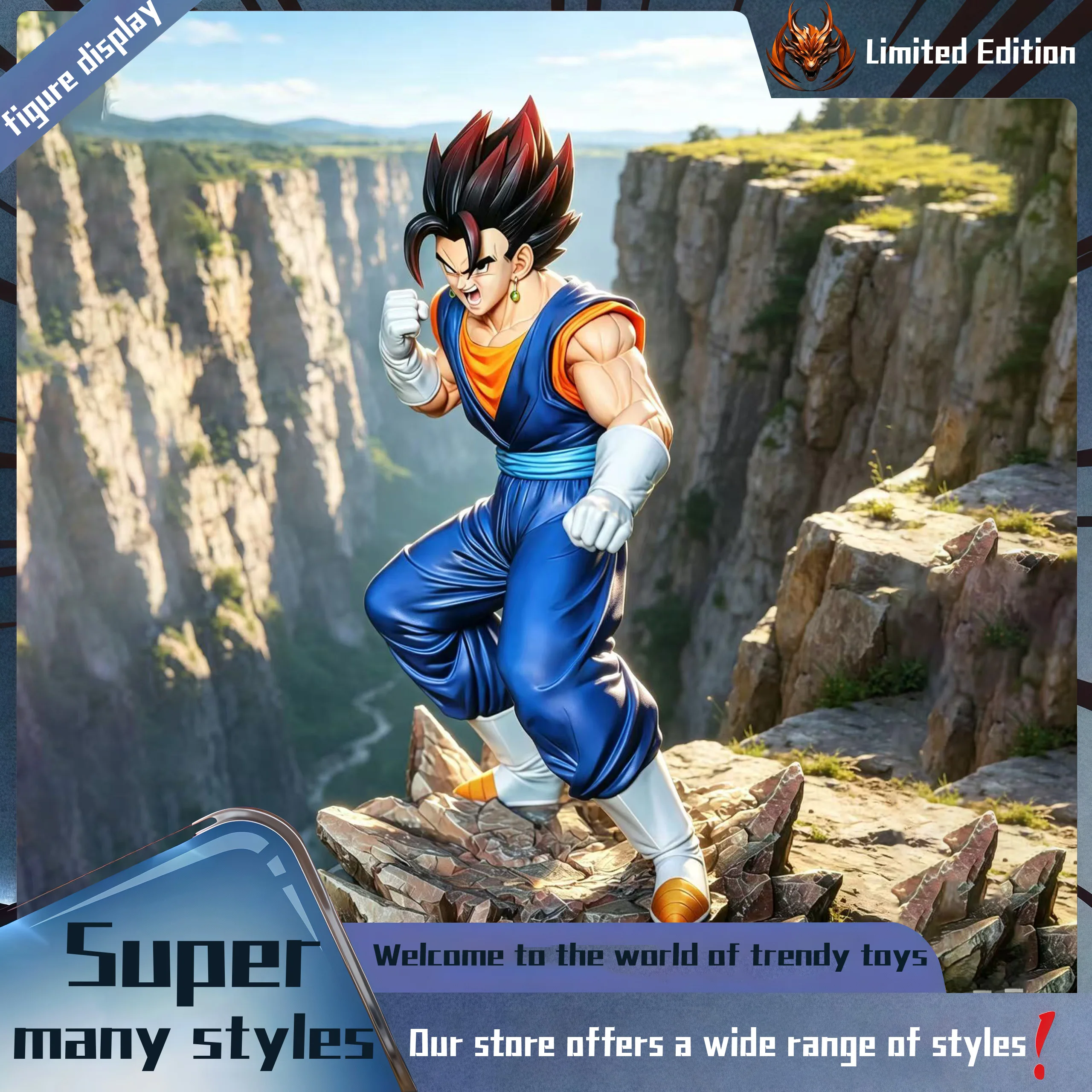 Shanhe Beijite Dragon Ball Peripheral Figurine Model Table Decoration, Birthday Gift, Trendy Toy Scene Decoration, Car Decoratio