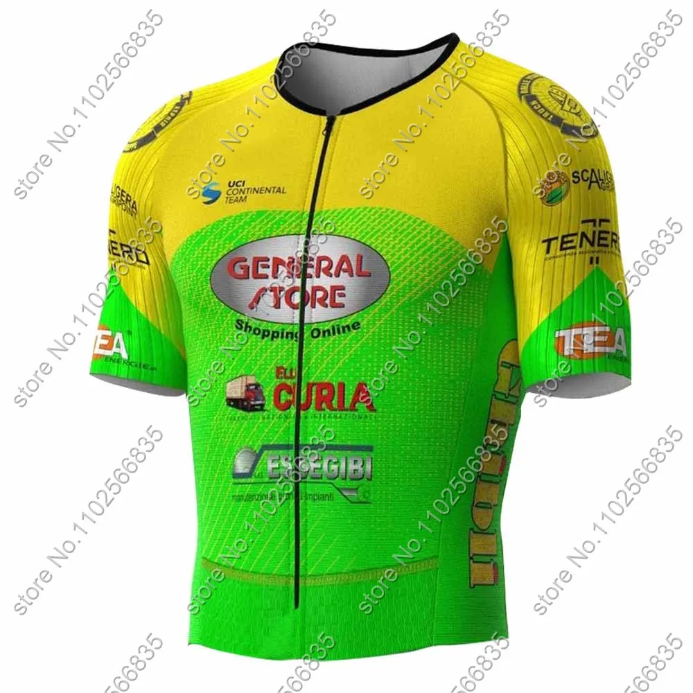 General Store Essegibi F.Lli Curia 2024 Cycling Jersey Men Short Sleeve Clothing Road Bike Shirts Suit Bicycle Bib Shorts MTB