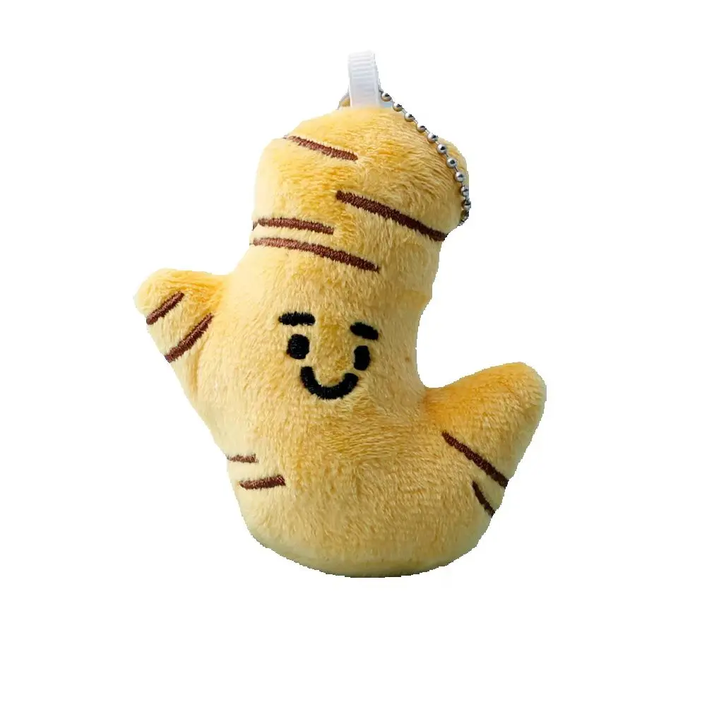 Cute Ginger Plush Keychain Backpack Charms 6pcs Wholesale Funny Expression Doll for Bag Charms Key Chains Children's Toys Gifts
