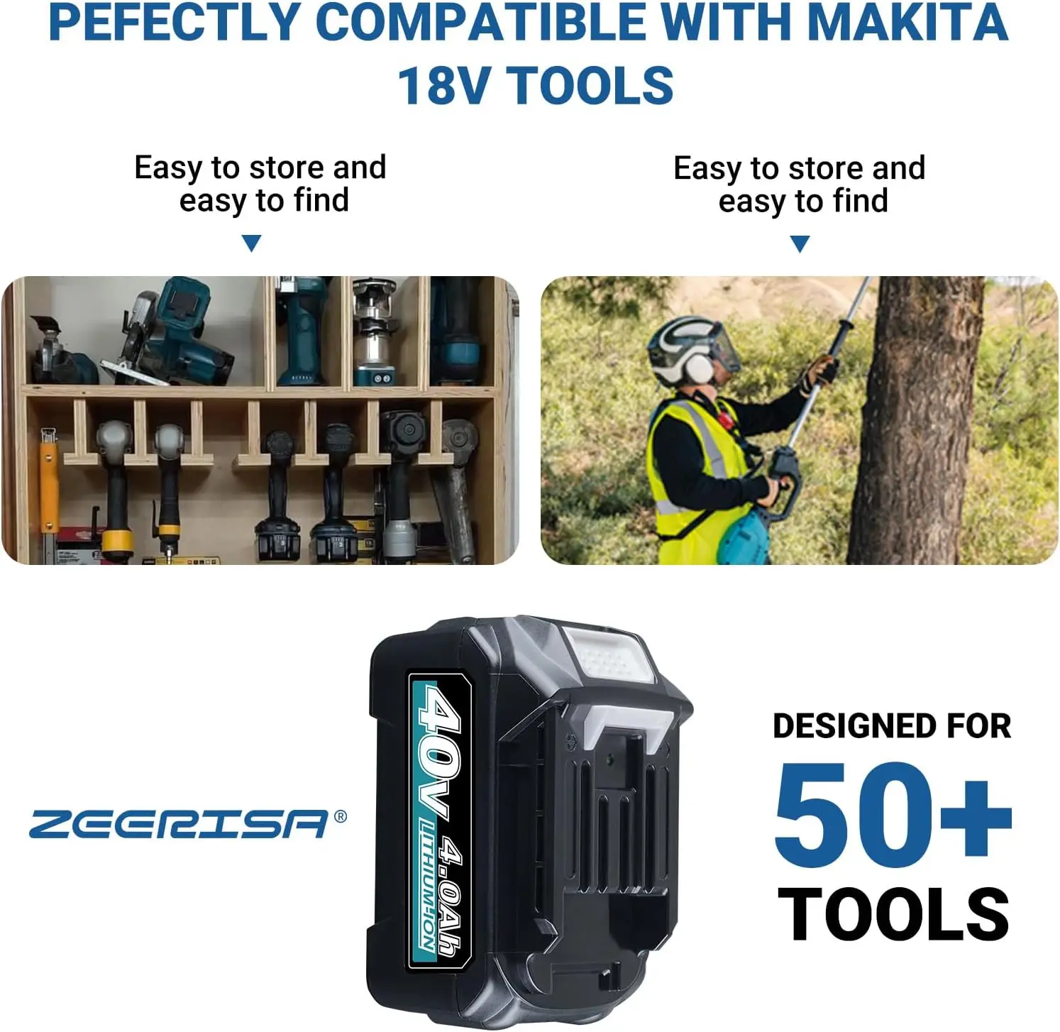 2 шт. BL4050 BL4040 4,0 Ач 40 В XGT аккумулятор MAK40V Замена для Makita BL4050F BL4025 40 В литий-ионный аккумулятор Pin