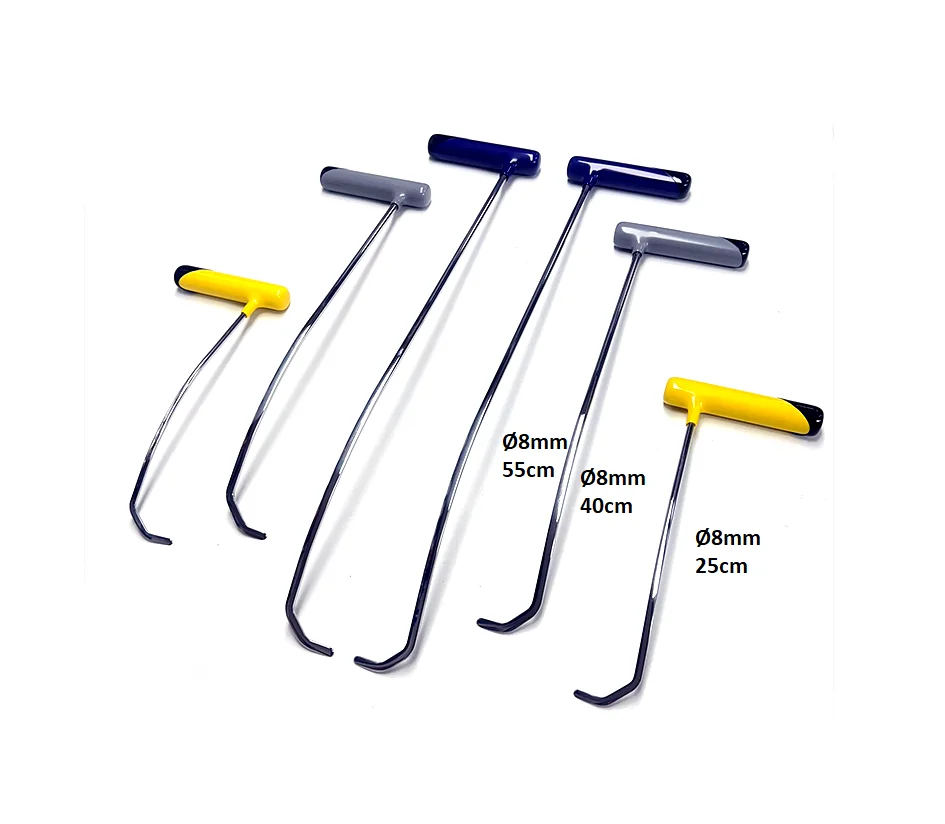 PDR PAINTLESS DENT FIXING HALF HOOK ROD SET 6 PIECES PAİNTLESS DENT REPAİR Pdrtr54