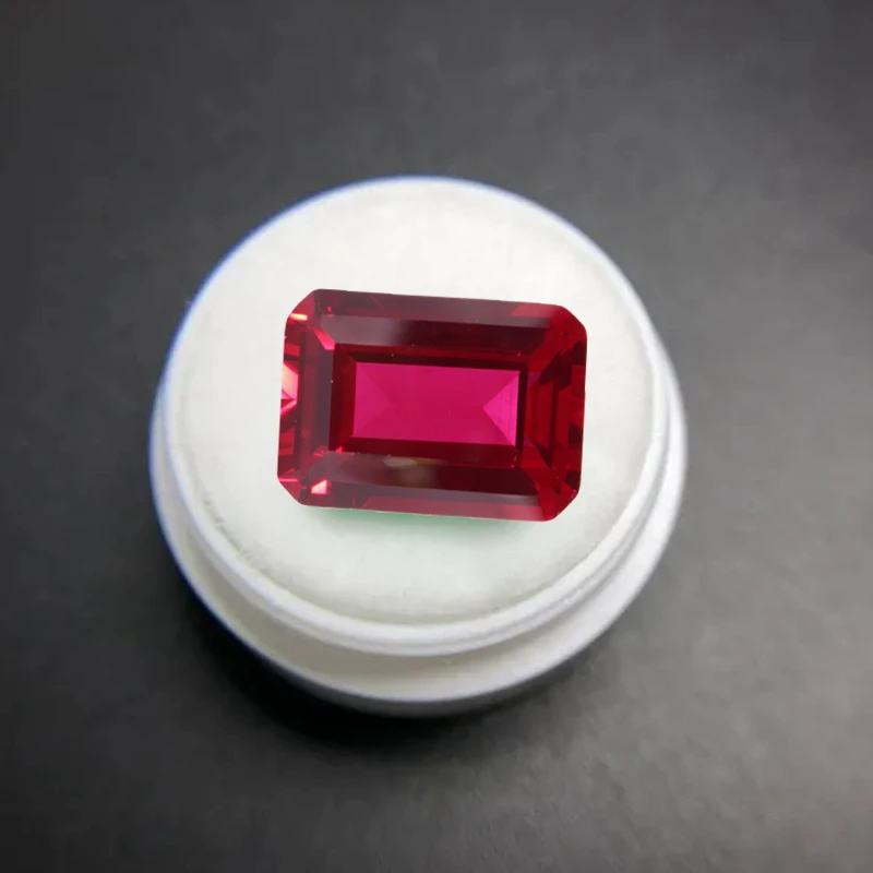 

Precious Stones Ruby Pass UV Test Emerald Cut VVS Loose Gemstones for Collection and Jewelry Making Gemstone Beads