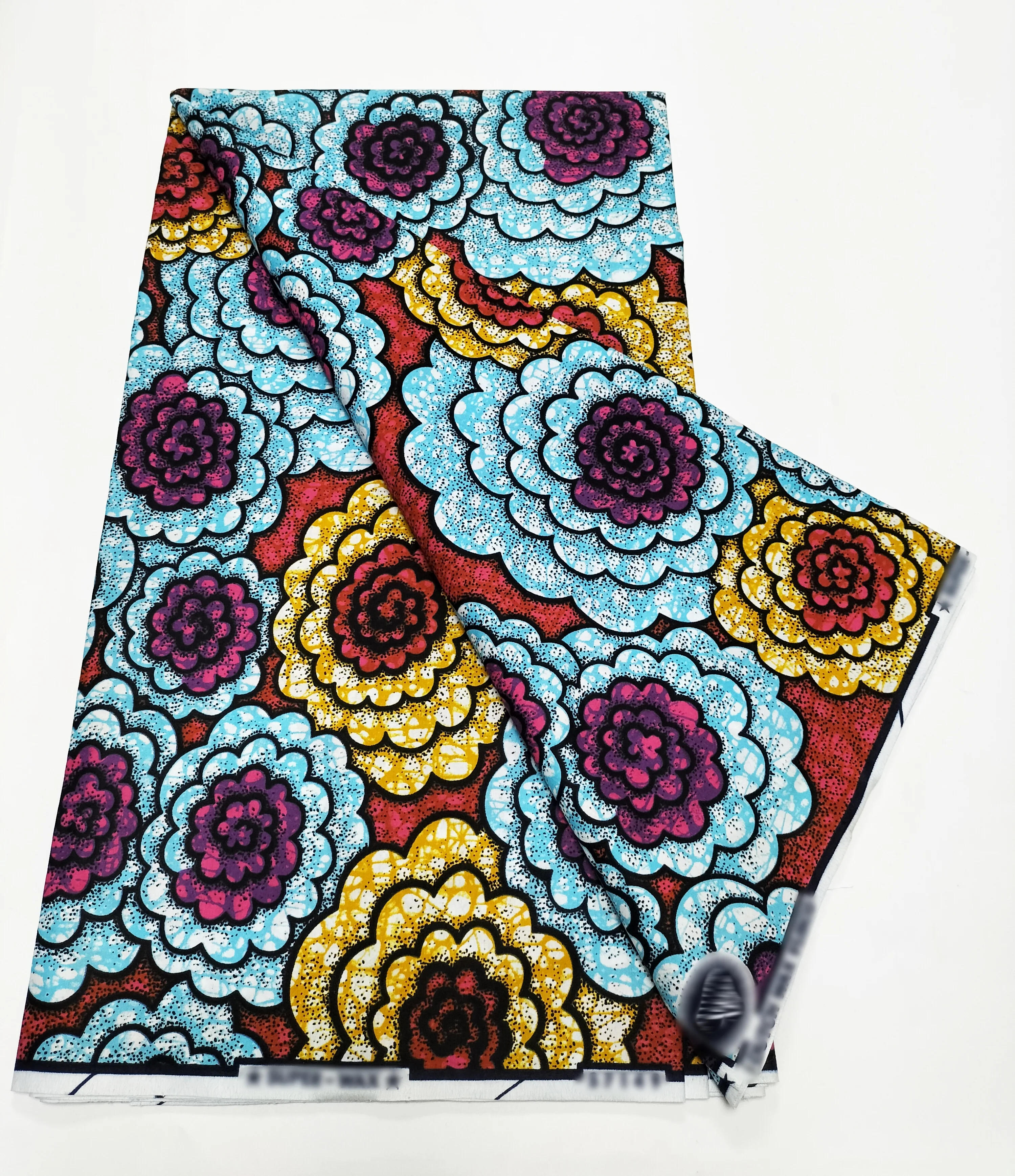 2025 أحدث حقيقي الأصلي سوبر واط مضمون الهولندية Hollandais Pagne الشمع الحقيقي طباعة النسيج فستان أفريقي 100% القطن 6 ياردة #2