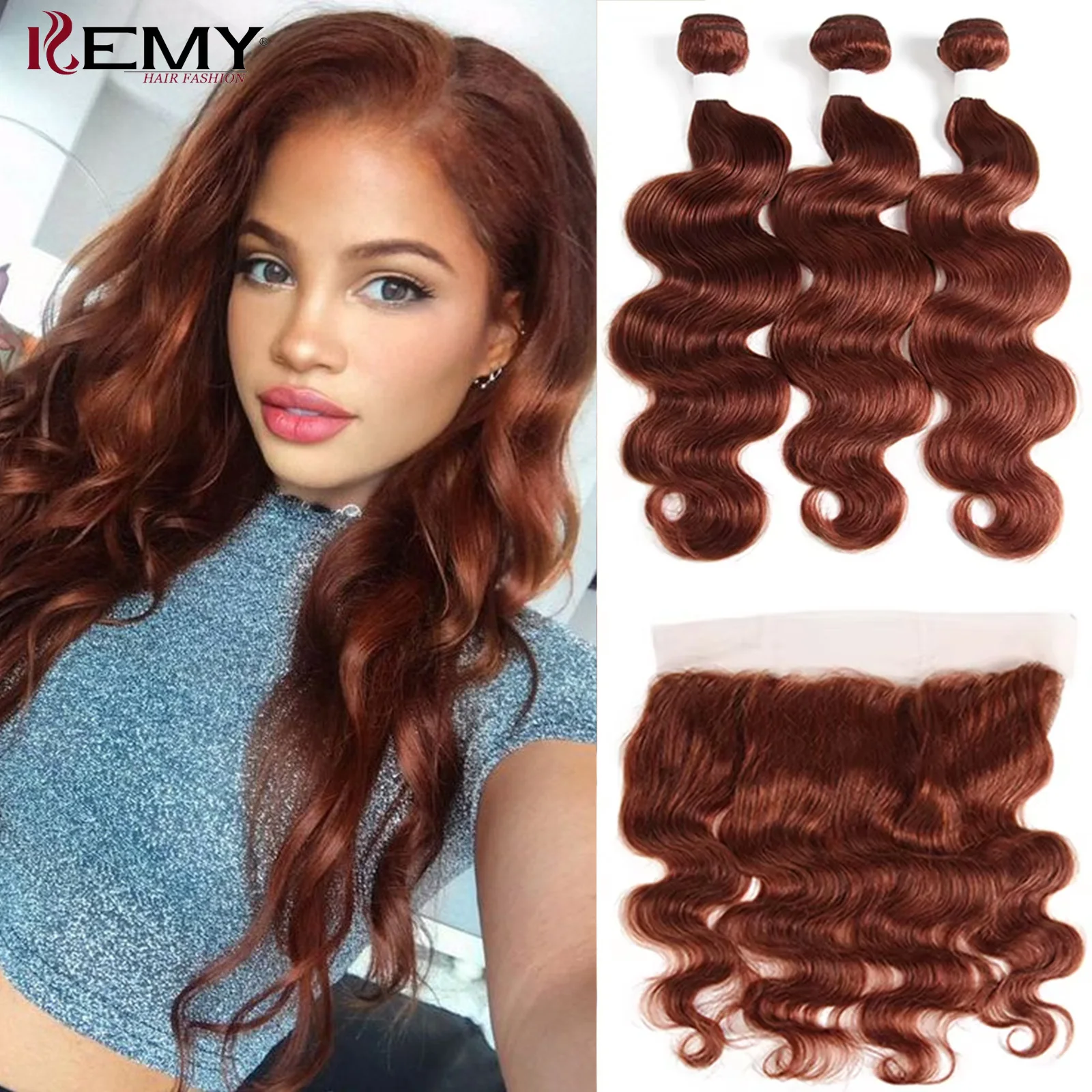 

Body Wave Human Hair Bundles With Lace Frontal Closure 13x4 Ombre Blonde Brazilian Colored Hair Weave 3 Bundles With Closure