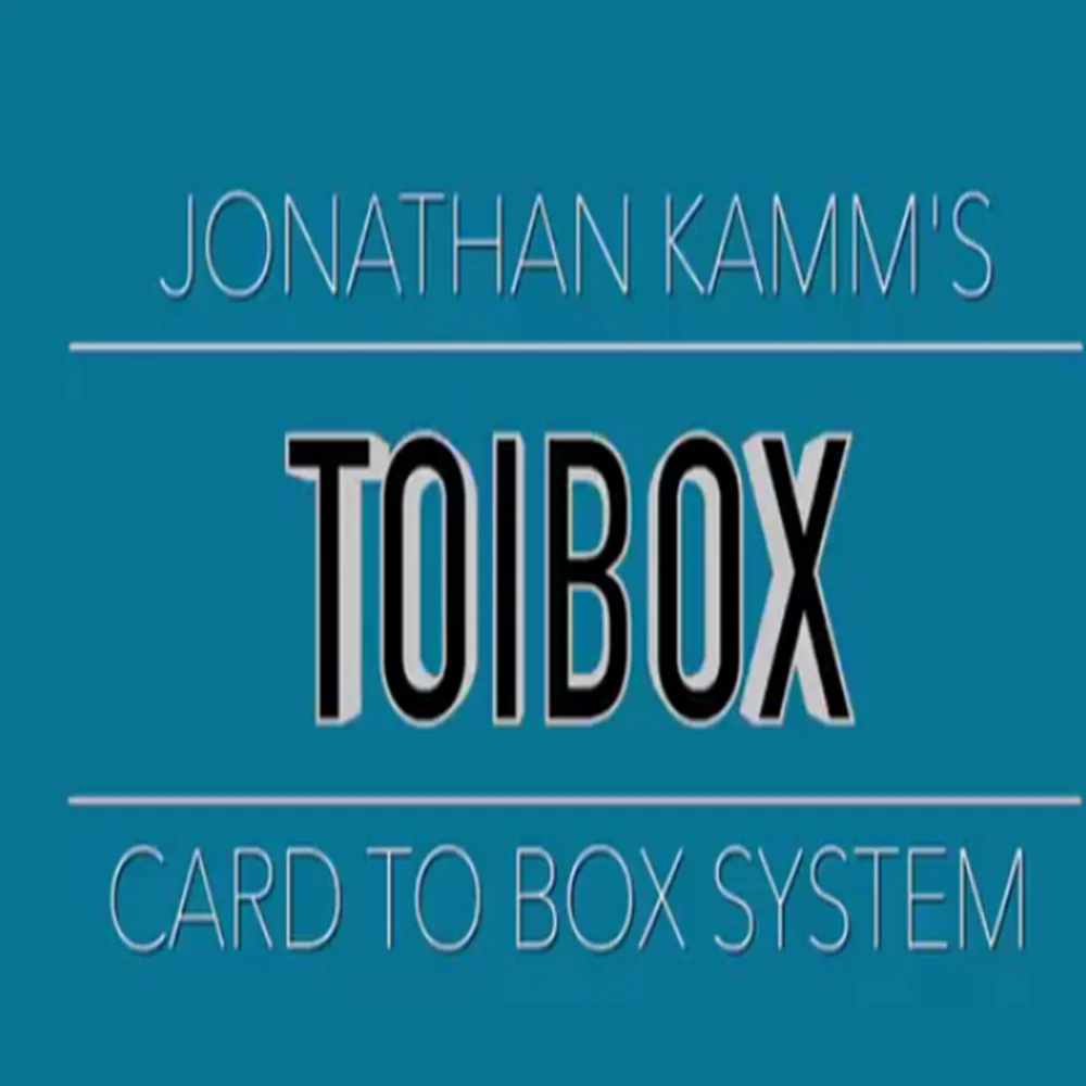 Toibox Card To Box System by Jonathan Kamm  (Instant Download)