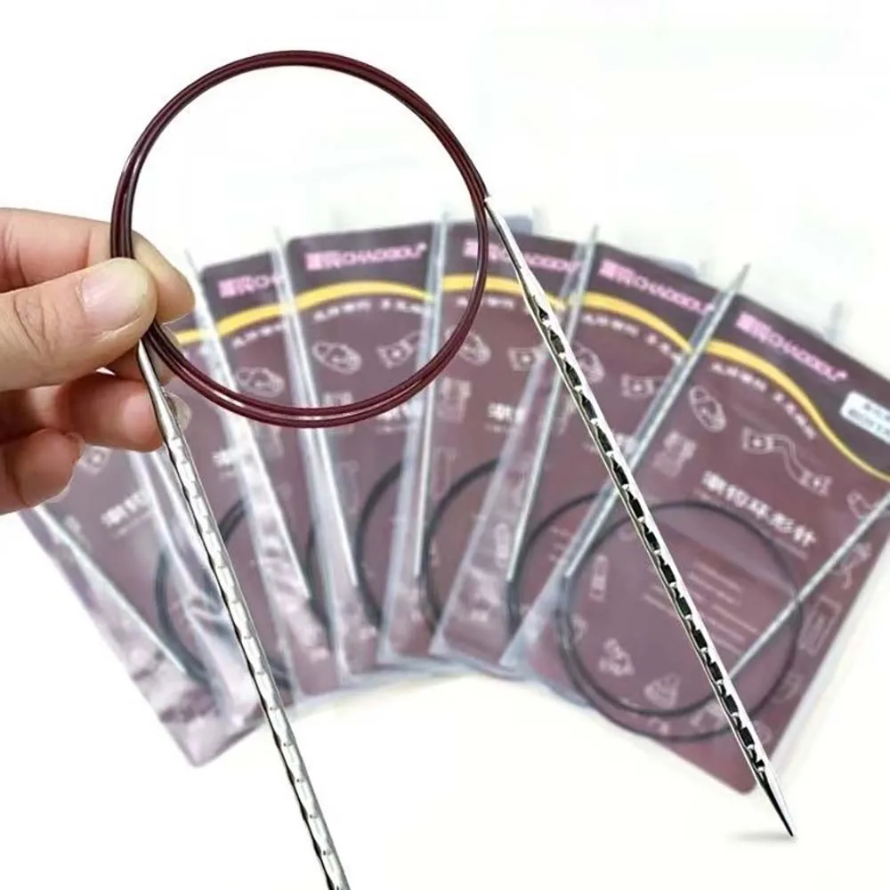 

2,0-5,0 мм квадратные круглые спицы 40-100 см полые металлические ткацкие штифты инструменты для рукоделия шерсть хлопчатобумажная пряжа DIY вязальные детали