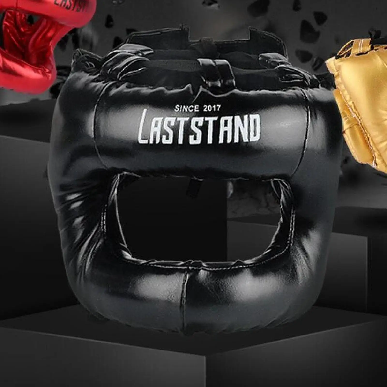 

Boxing Headgear Full Coverage Face Shield Head Protection Padded Adjustable for MMA Karate Sparring Sanda Grappling Taekwondo