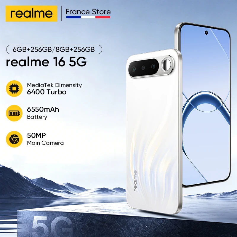 Realme Negro 16 5G, 8Gb 256Gb, 6.57 Lcd Ips Hd+, 5000Mah, Aire - Imagen 7