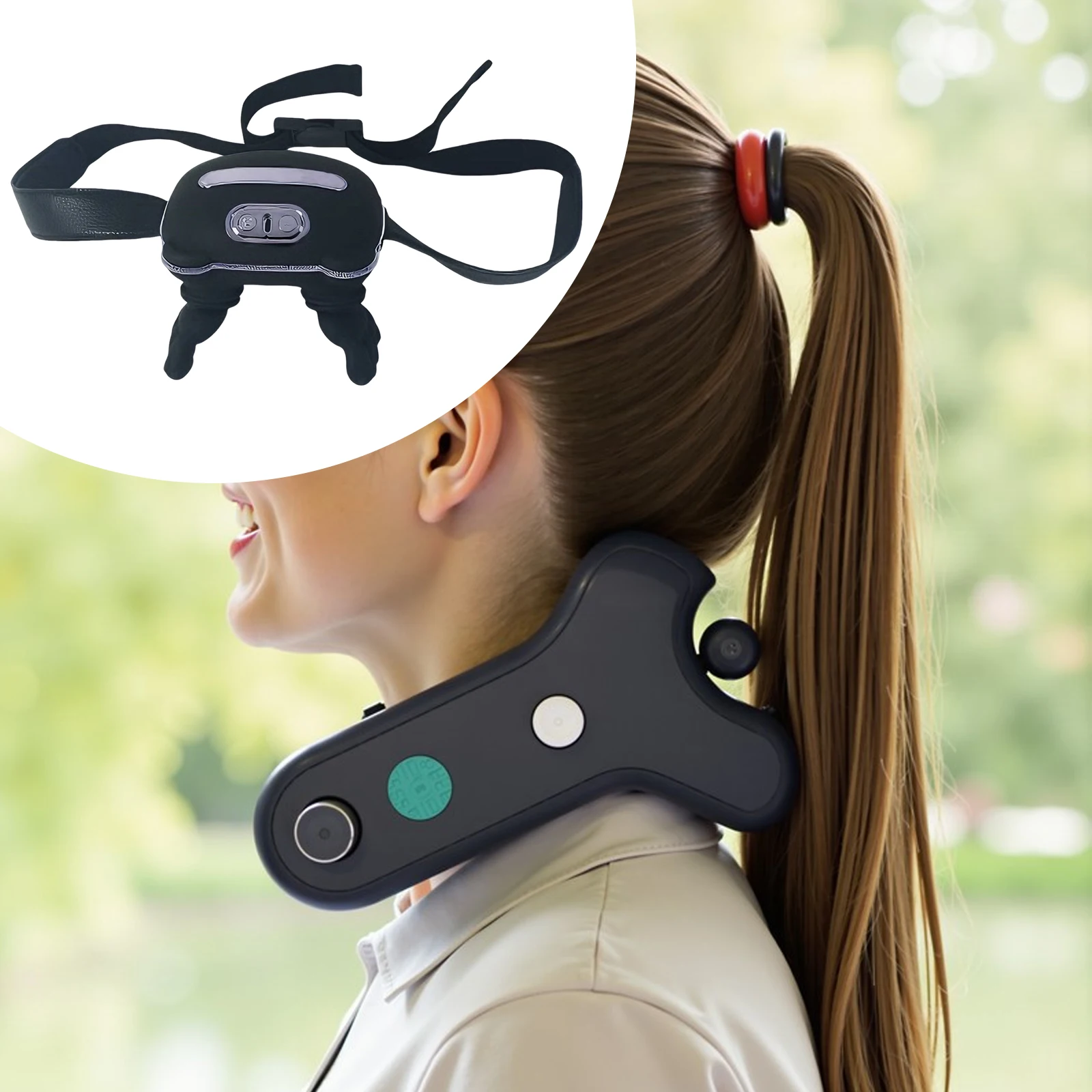 

Shoulder and Neck Massager Compact Relaxation 4D Kneading Massage for Travel Simulates Palm Massage for Comfort Relax