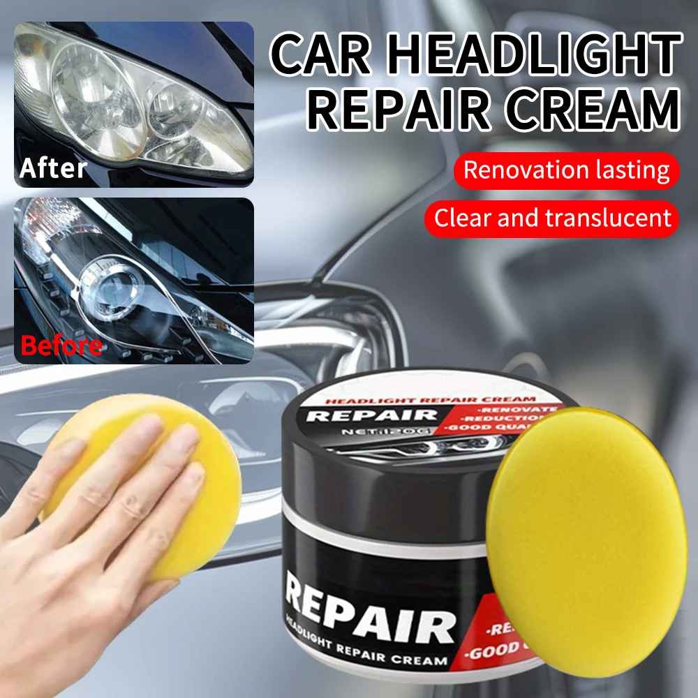 Headlight Restoration Kit Headlight Polish Car Light Repair Cleaner Kit Auto Renovation Liquid Repair Maintenance