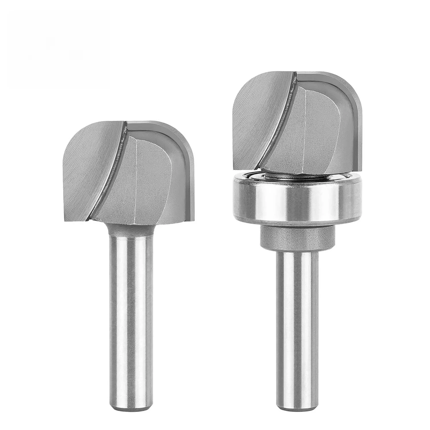 Dreanique 1PC 8 mm Shank Bowl and Tray Cutter Router bit Hollow Cutter Groove Cutter 2 Flutes Woodworking Milling Cutter Tool