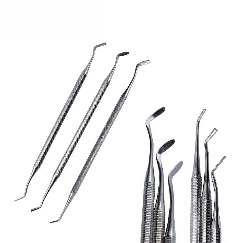 1PC Narzędzia do napełniania proszkiem cementu dentystycznego Podwójne końce Kompozytowe instrumenty do napełniania żywicą ze stali nierdzewnej Narzędzia laboratoryjne — zdjęcie 2