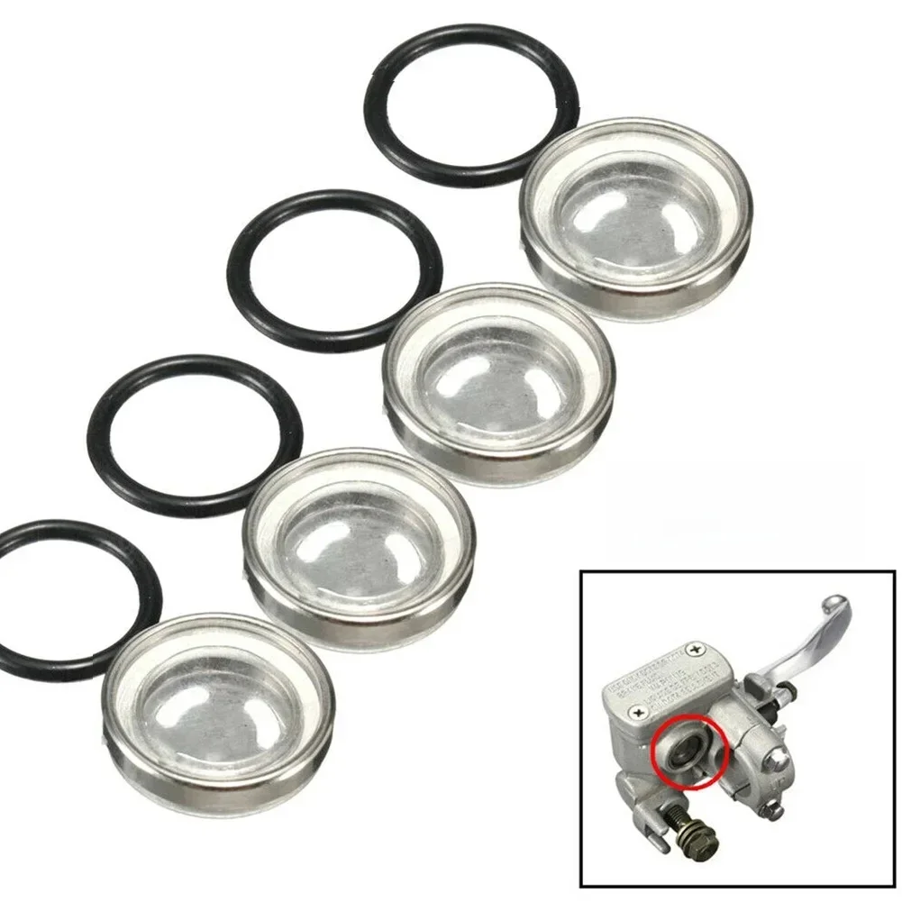 AliExpress NONE 4Pcs 18mm Motorcycle Bike Brake Master Cylinder Reservoir Sight Glass Lens Gasket Motorcycle Brake Rubber Gaskets Accessories