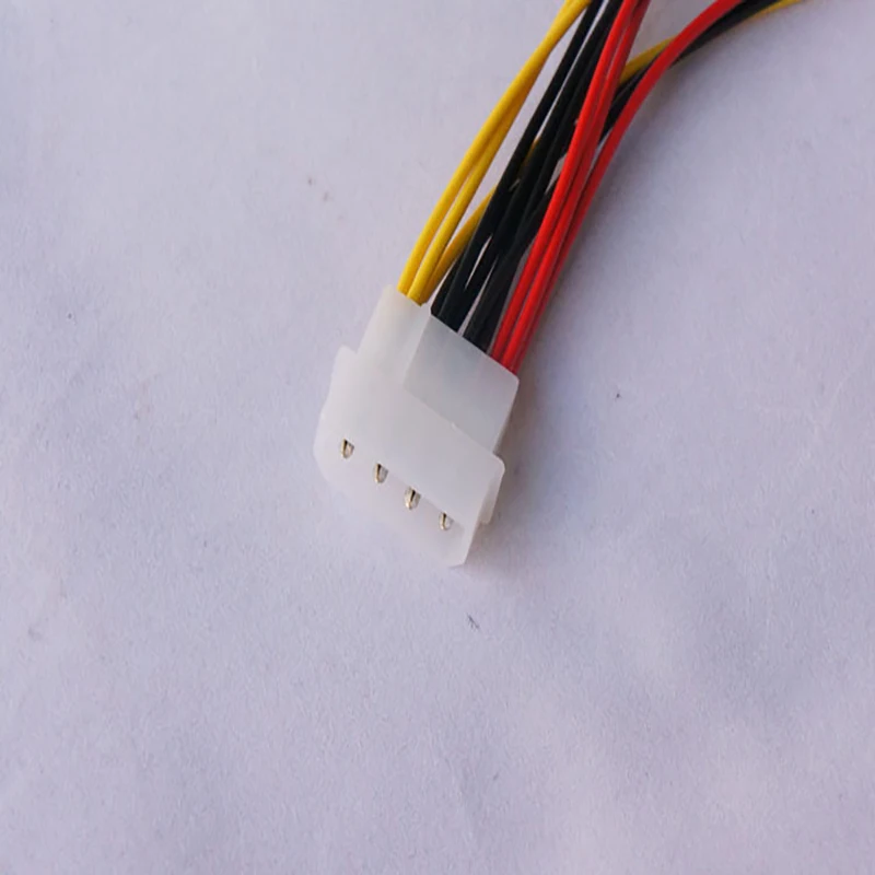 5pcs cavi di alimentazione IDE a 4 Pin di alta qualità HY1578 cavo adattatore Splitter per alimentazione Molex maschio a 3 porte Molex IDE femmina a 4 Pin