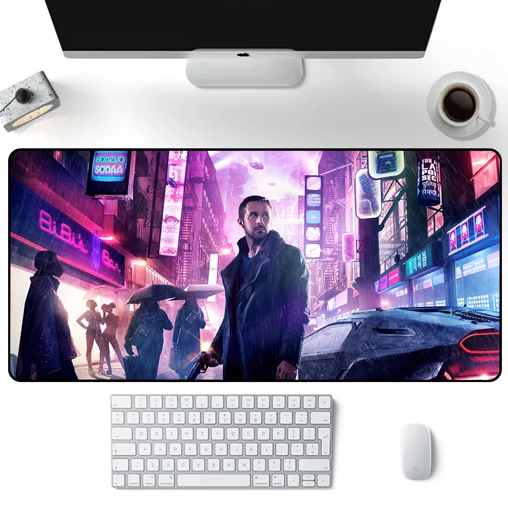 Blade runner 2049 mouse pad grande gaming mousepad pc gamer xxl computador escritório mouse tapete teclado tapete de mesa portátil mausepad