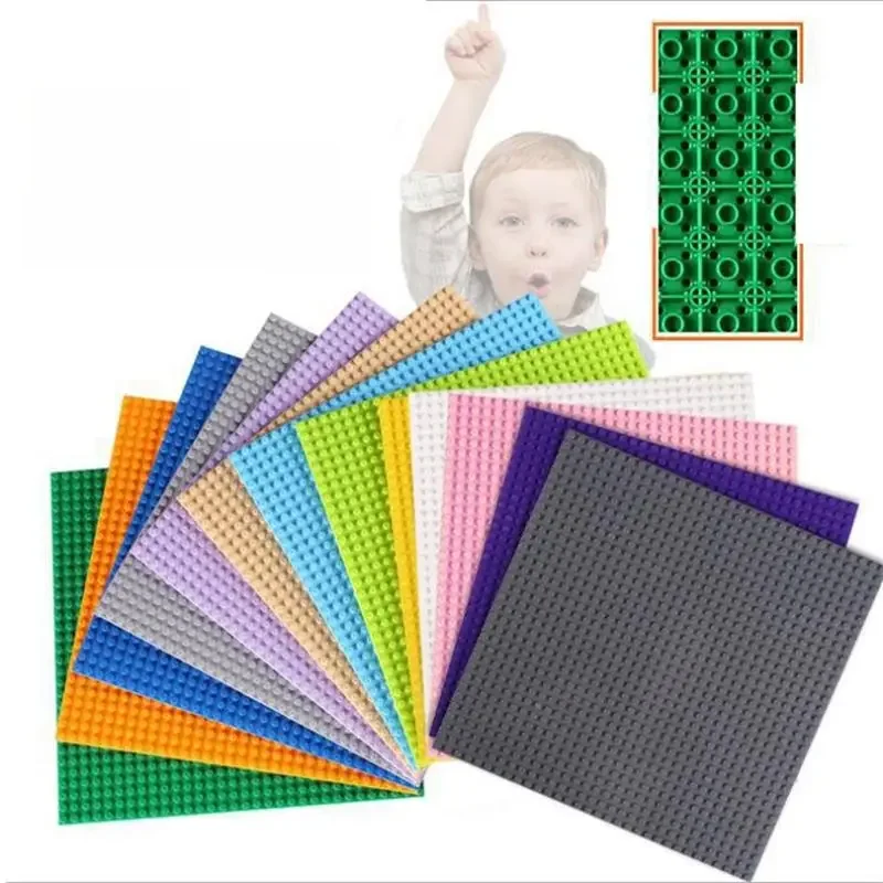 Plaque de Base Double face 32x32 16x32 points, bloc de construction classique, bricolage en plastique coloré, brique classique, jouet Compatible pour enfants