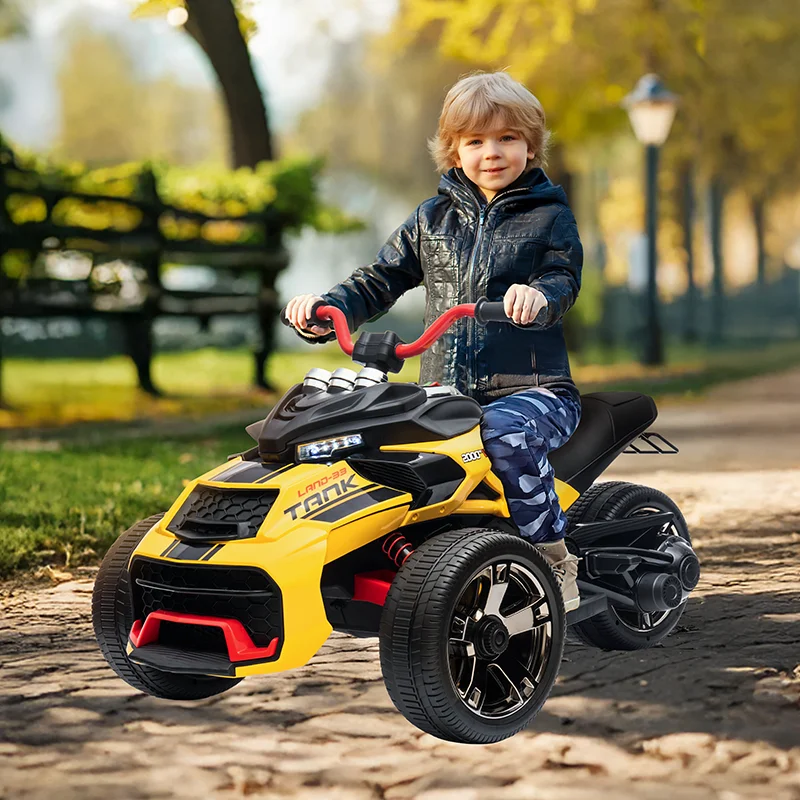 12/24V Kids Ride on ATV Battery Powered Ride on Toy Car Electric Vehicle Motorcycle for Children Gifts Toys with Light Music