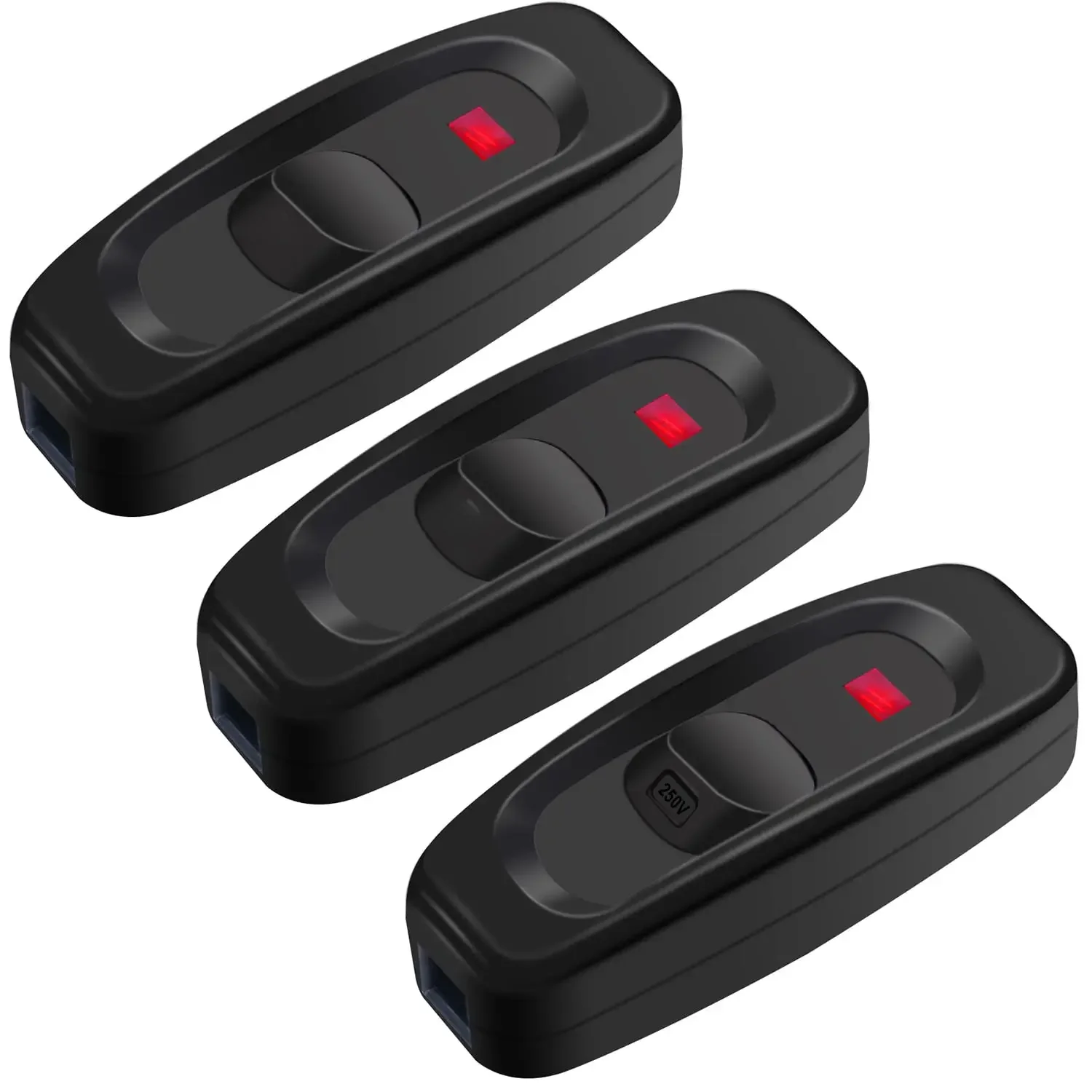 Botão Ligado e Desligado Interruptor Cabo Inline, Candeeiro de Mesa, Luz de Mesa, Lâmpada de Cama,