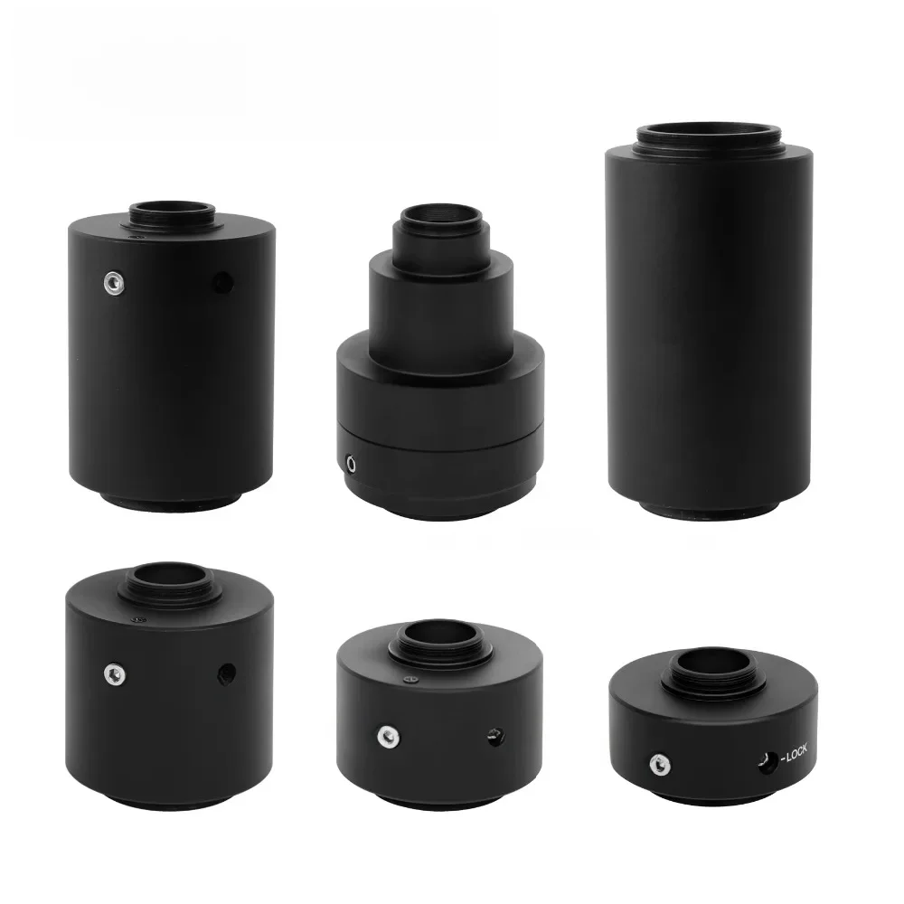 Wysokiej jakości adapter mocujący C do mikroskopu 0,35x 0,5x 0,63x 1x 1,2x 1,5x 2,25x adapter do kamery kompatybilny z mikroskopem Olympus — zdjęcie 2