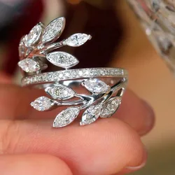 925 Silver Handmade Eternity Promise Crystal Ring AAA Cz Zircon Engagement Wedding Band Rings for Women Men Finger Party Jewelry