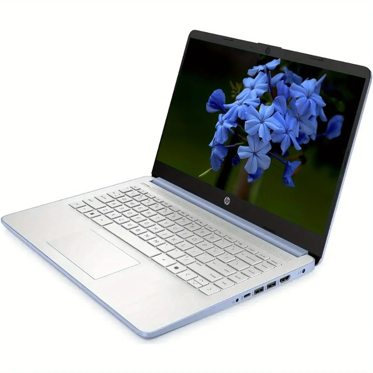 Portátil ultraligero HP LED HD de 14" con Microsoft 365 de 1 año, procesador Intel N150, 4 GB de RAM, 128 GB UFS, Windows 11 Home en modo S
