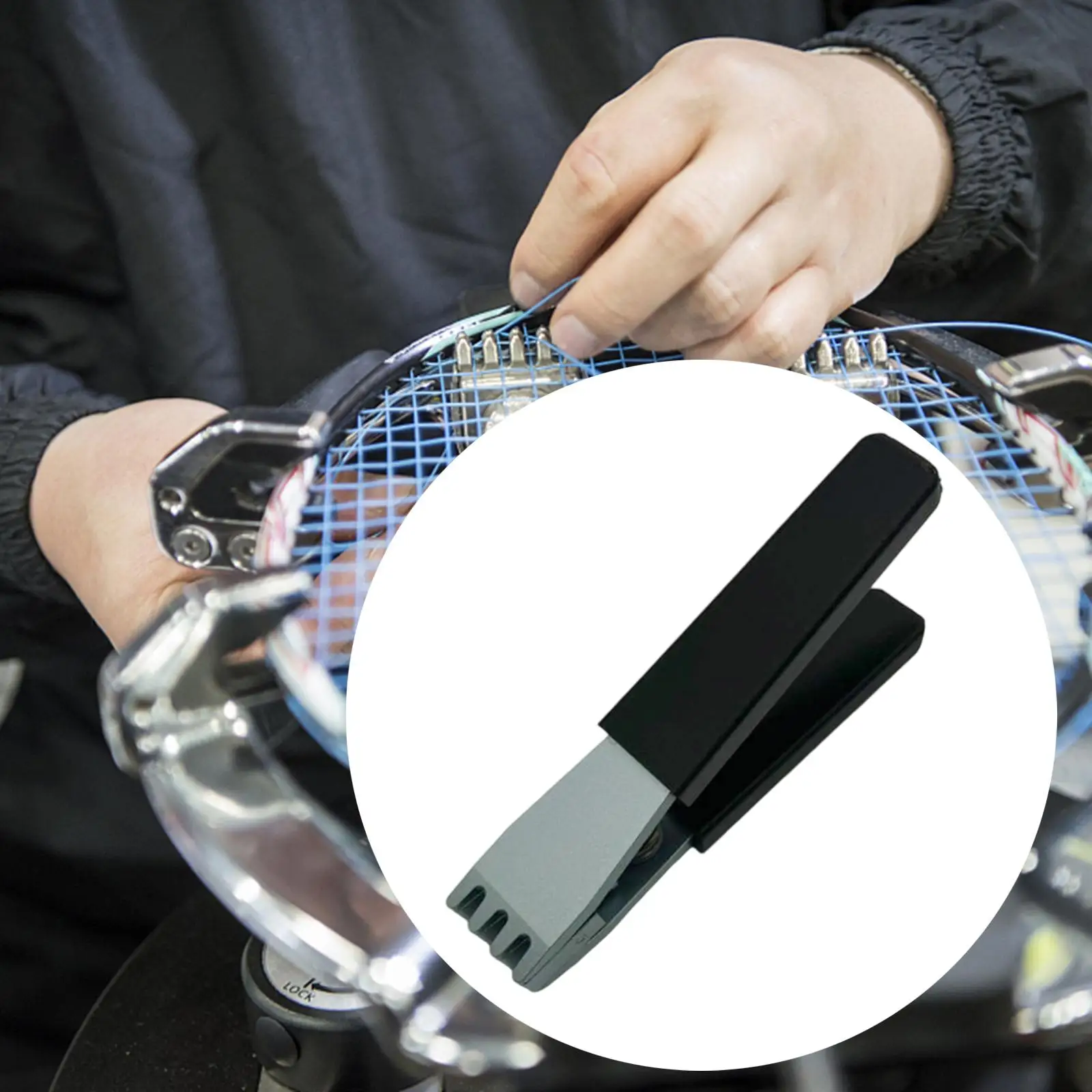 Badminton Tennis Racket Flying Clamp Starting Stringing Clamp Gripper String Clamp Stringing Tools for Tennis Squash Badminton