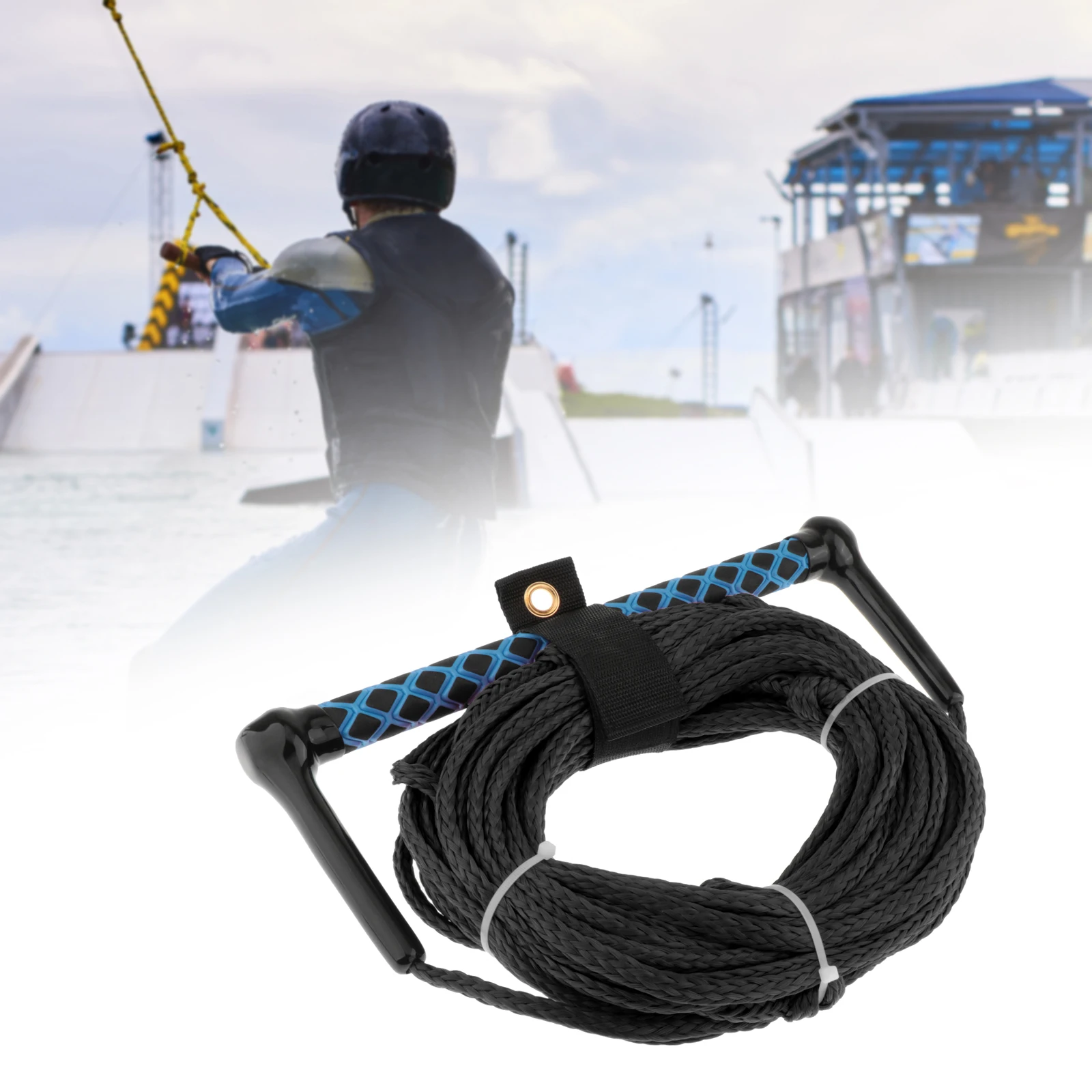 حبل تزلج على الماء من Wake Board متعدد الأغراض بطول 75 قدمًا، حبل للرياضات المائية، حبل مريح للرياضات المائية متعدد الوظائف #4