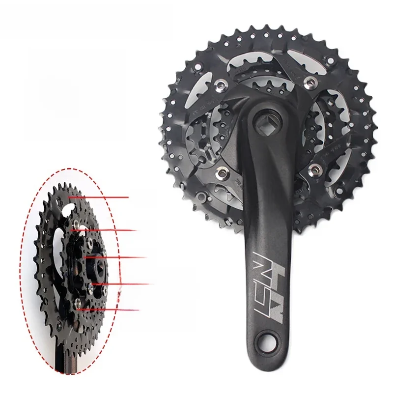 AliExpress BUCKLOS 104/64 Bicycle Crankset 2*10 3*10 3*9 Speed Mountain Bike Crankset 104BCD 64BCD