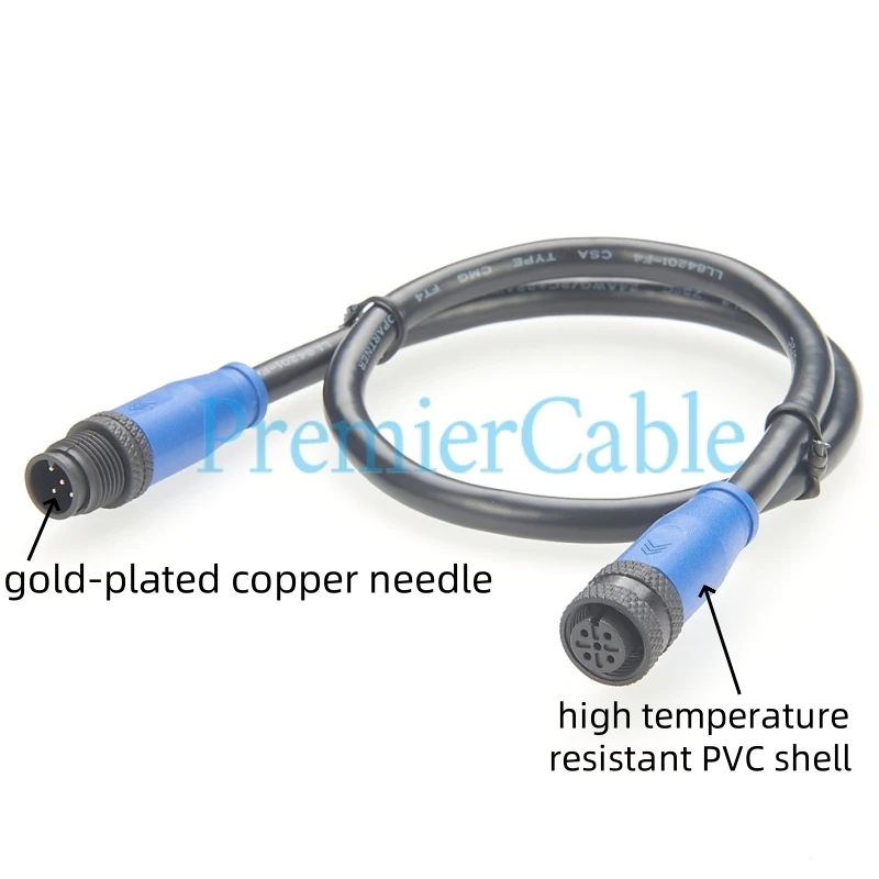NMEA 2000 N2K Backbone Drop Kabel IP67 Micro-C M12 A Code 5-poliges Stecker-Buchse-Verlängerungskabel für Garmin Lowrance Simrad B&G – Detail 5