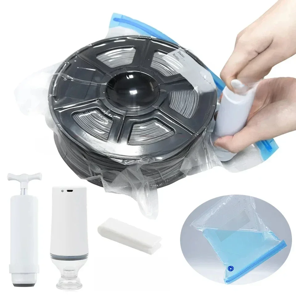 Worek próżniowy do suszenia filamentów 3D PLA ABS TPU PETG, torba do przechowywania filamentów, ochrona przed wilgocią, akcesoria do druku 3D — zdjęcie produktu 7