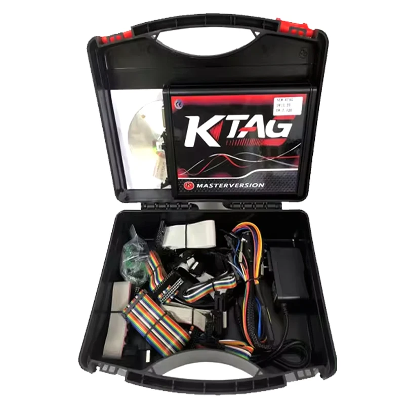 For KESS V2 V2.8 Red PCB and KTAG V7.020 4 LED ECU Chip Tuning Tool Programmer send TOYOLEX4 software as Free Gift with Toolbox