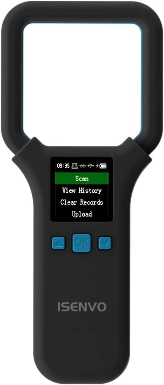 ISENVO AR190E Bluethooth Wireless Handheld Pet Microchip Scanner, 134.2kHz Animal Reader EMID FDX-B(ISO11784/11785)