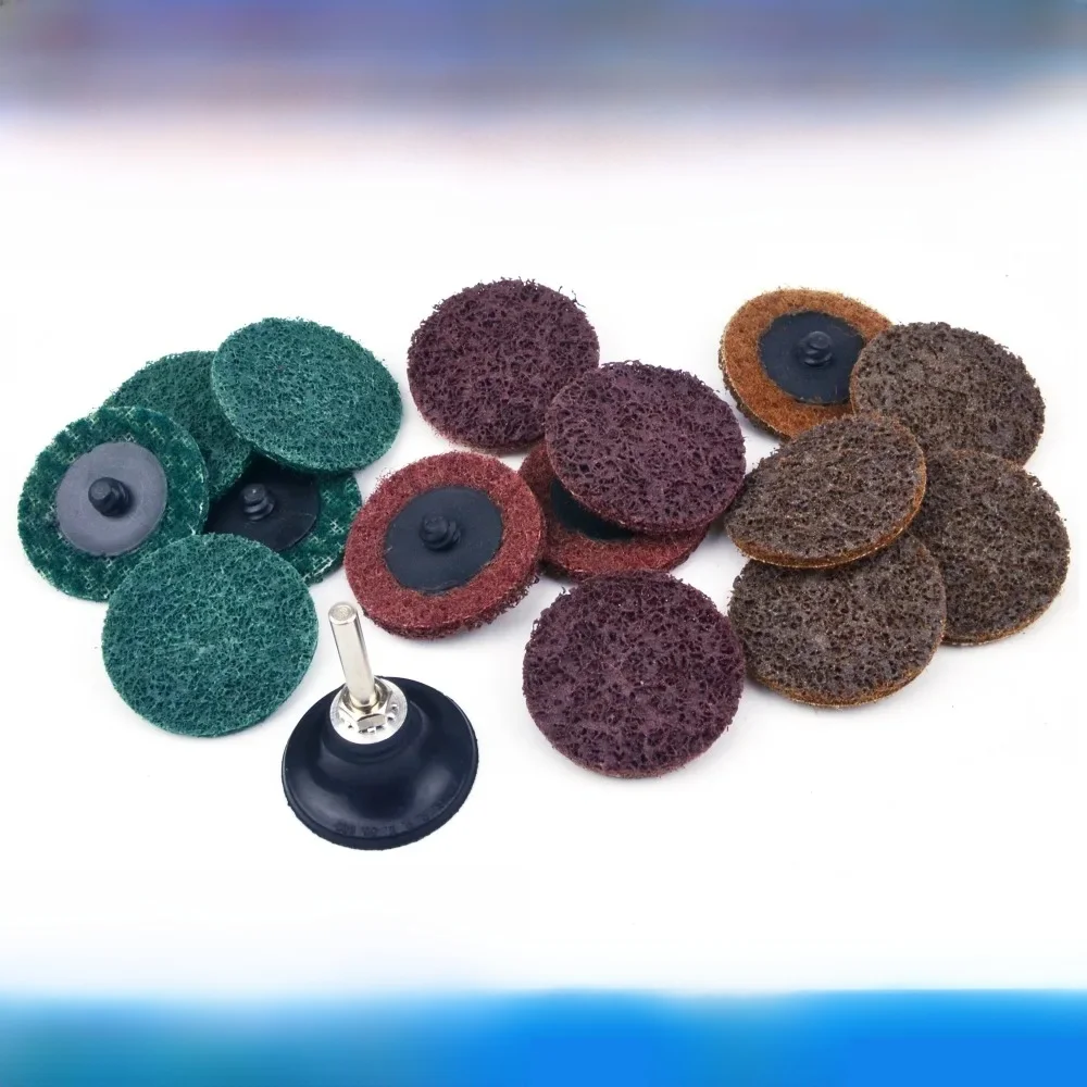 15 szt. 2 Cal (50mm) blokada rolki dyski szybkiej wymiany typu R + 6mm stopa szlifierska do metalowa powierzchnia akcesoria do szlifierek — zdjęcie 2