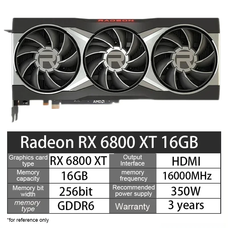 GEBRAUCHTE AMD Radeon RX 6900 XT Referenz 16 GB GDDR6-Grafikkarte