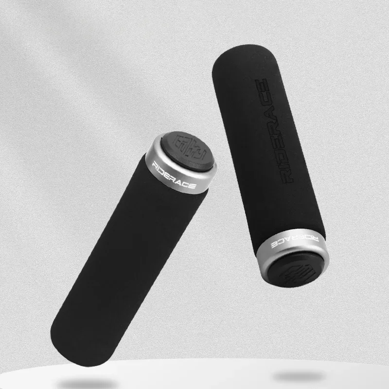 AliExpress riderace Ultraight Bicycle Grips With Dust Plug Soft Sponge Anti-Skid Shock Absorption Mountain Bike Handlebar Cover MTB Accessories