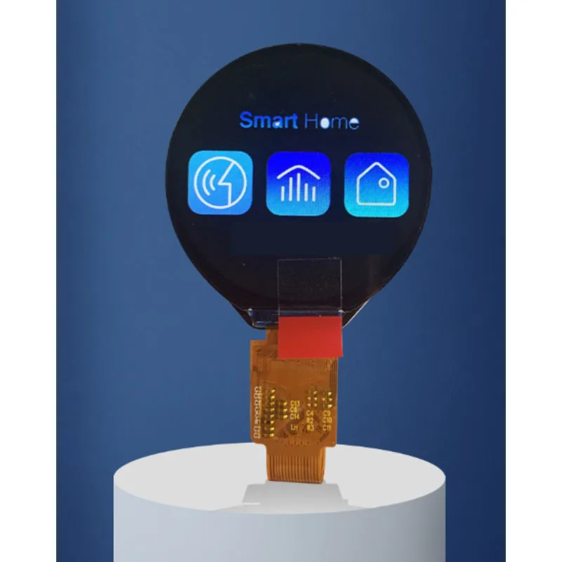 1.6 Inch 400x400 TFT Round Screen Plus UART Serial Board Display Solution Smart Knob Screen Supports Bluetooth LCD