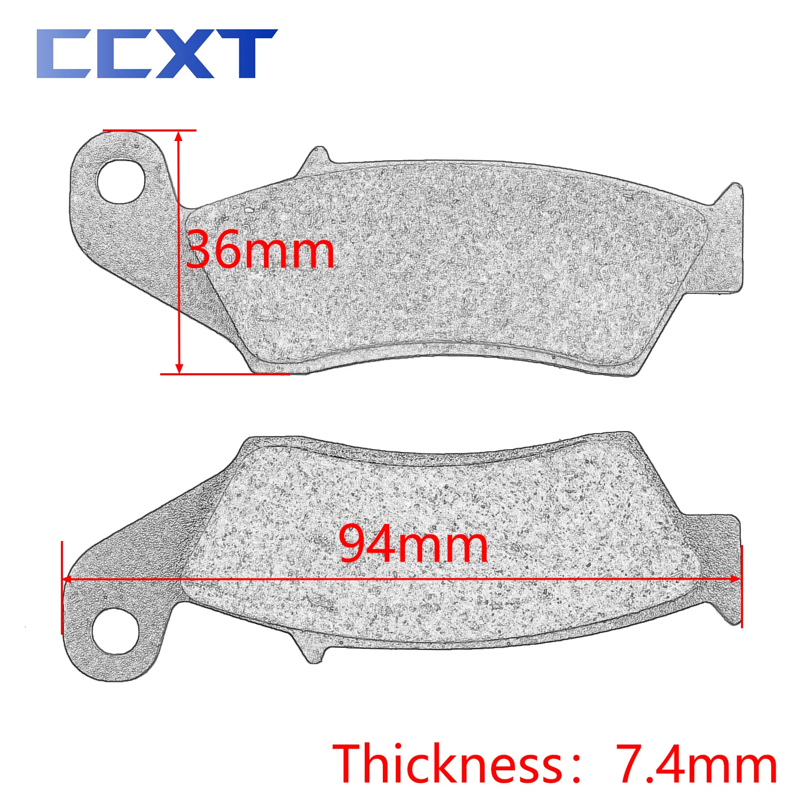 Motorcycle Front & Rear Brake Pads For HONDA Kawasaki Yamaha CR CRF YZ WR YZF KX KLX 125 250 300 400 426 500 600 650 Universal