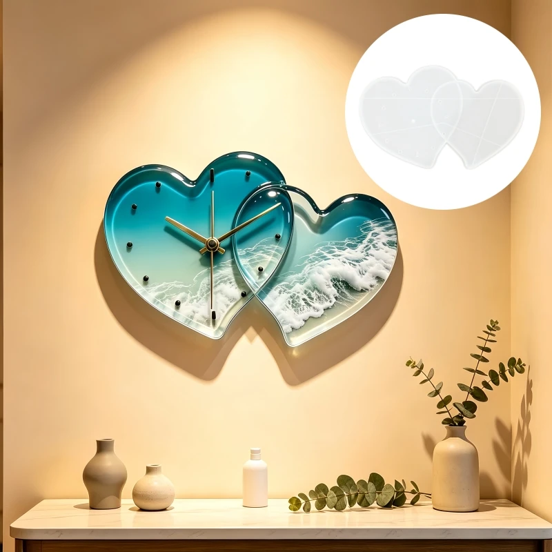 Creative Navigation Art Decoration Living Room Bedroom Home Decoration Clock Silicone Mold Resin Silicone Mold