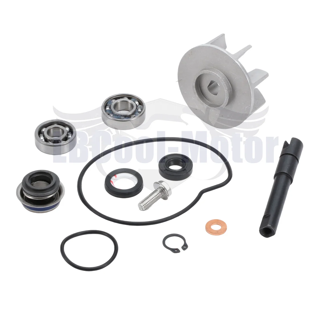 Water Pump Repair Kit For Suzuki GSX-R1000 GSXR1000 2001-2004 2002 2003 17400-40F00 Shaft Impeller Gasket O-ring Seals Set
